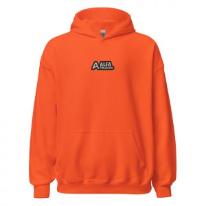 Hoodie Orange - Alfa Projected